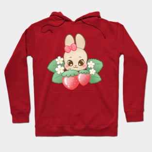 Kawaii Strawberry Bunny Hoodie